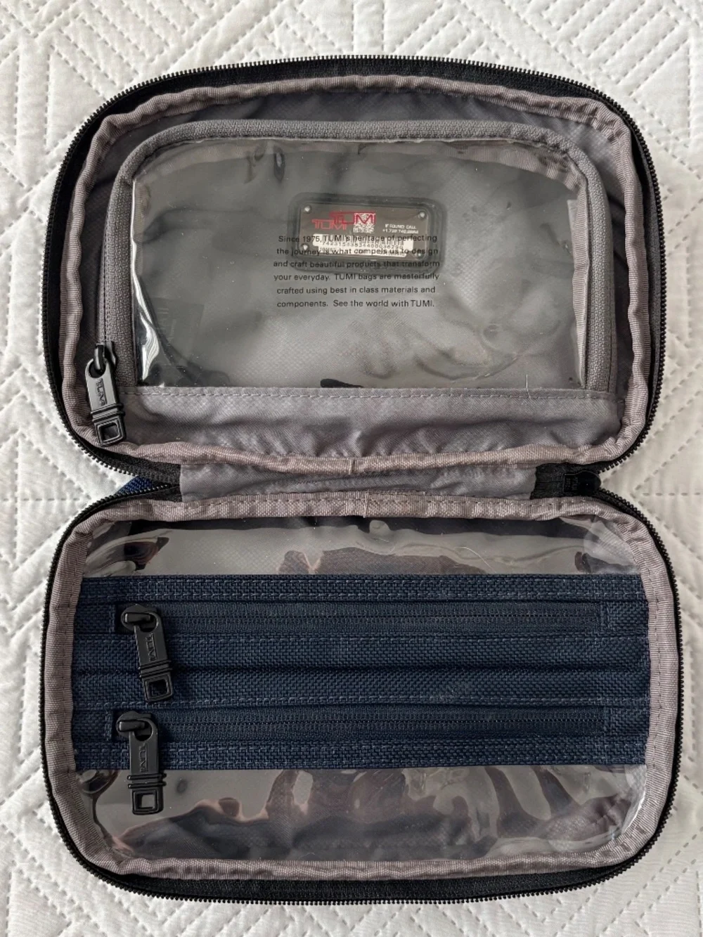 Tumi Alpha II Split Travel Bag Men's Navy/Anthracite (Blue Camo) Ballistic Nylon